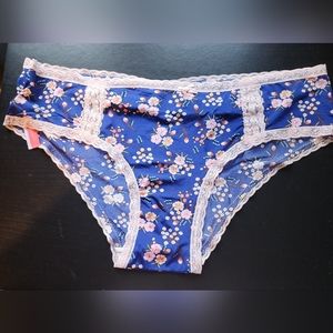 Splendies Blue Floral Panties, 3X, NWT